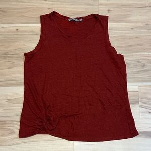 Athleta Linen Red/Maroon Tank Top XL